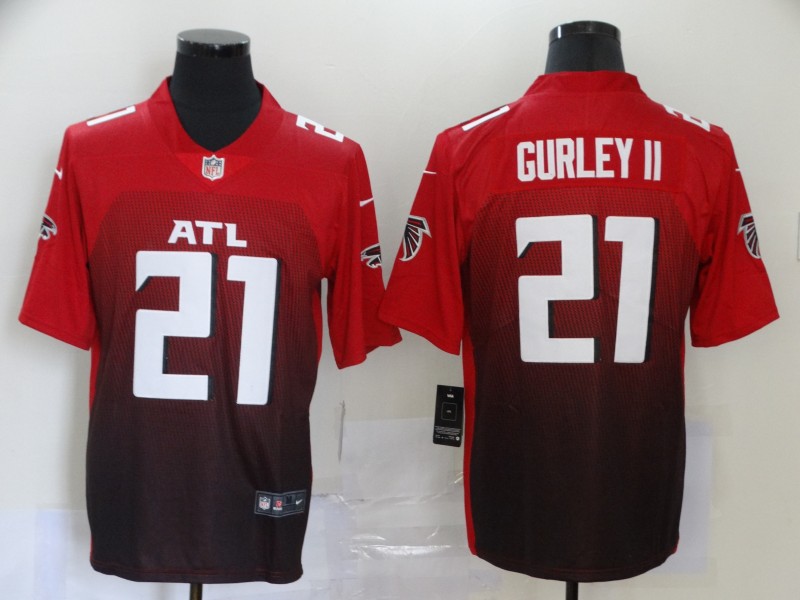 Men's Atlanta Falcons Todd Gurley II #21 Red 2nd Alternate Jersey